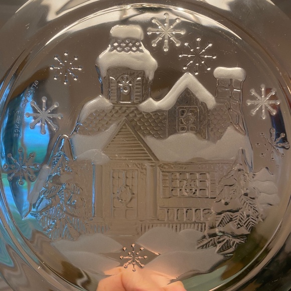 Arcoroc I Set of 8 I Winter Wonderland I Welcome Home I Glass Dessert Plates - Picture 2 of 16